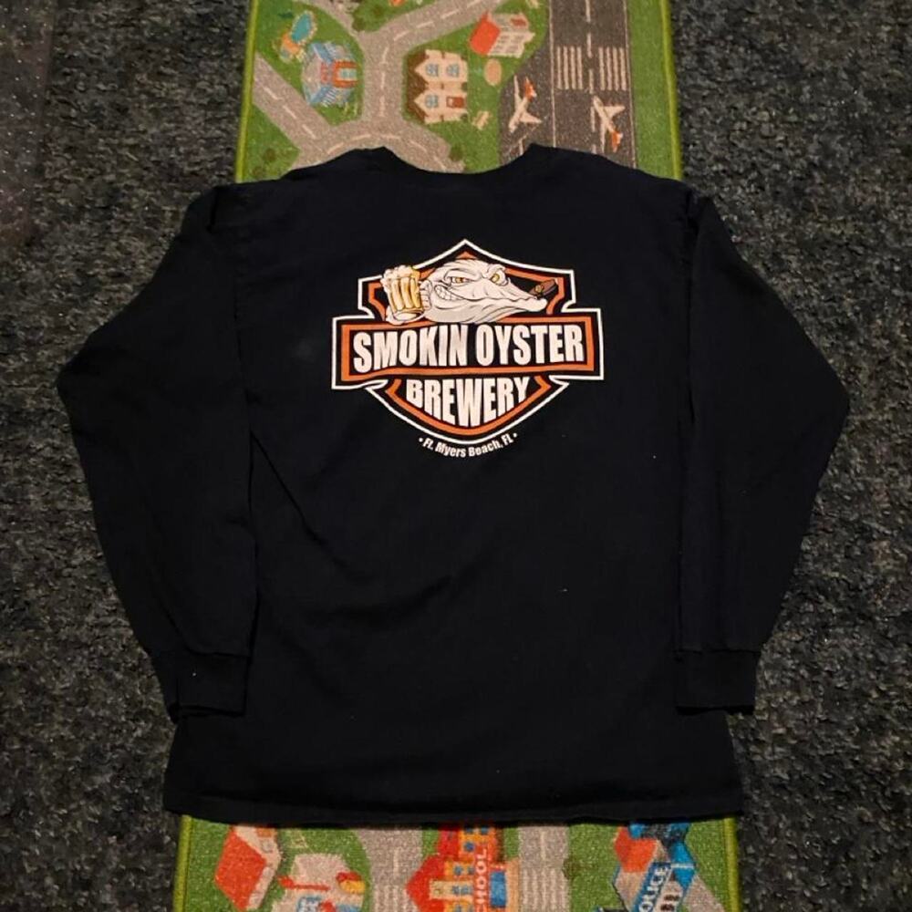 Smokin oyster Harley Davidson t-shirt